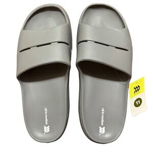 All In Motion Mens Archie Recovery Slide Sandals Gray Size 11 Slip On Contoured